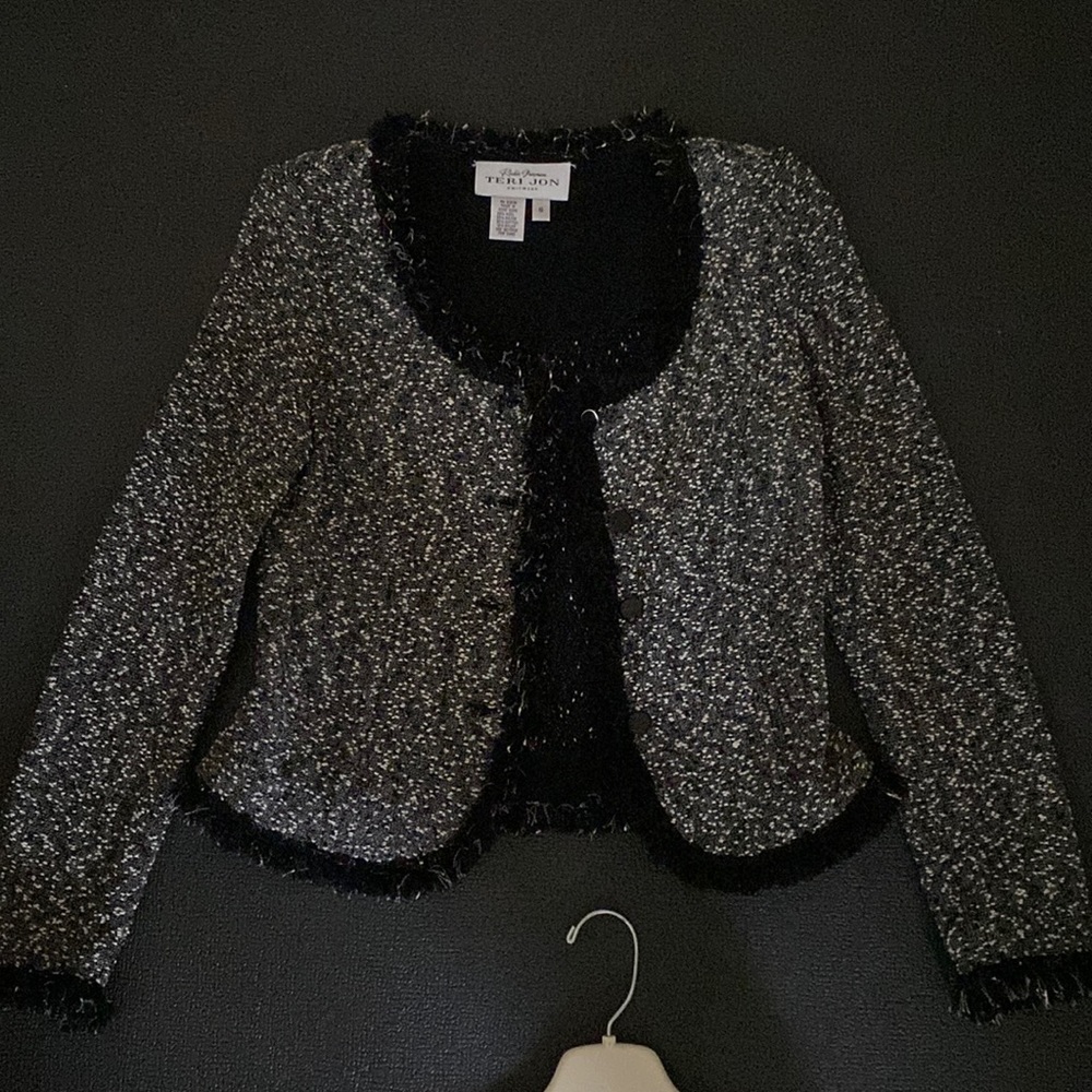 Rickie Freeman Teri John Knitwear jacket and skirt set